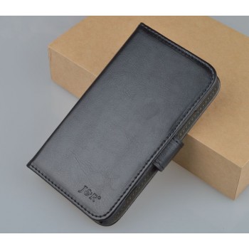 Чехол кожаный портмоне горизонтальный для Sony Xperia V Черный