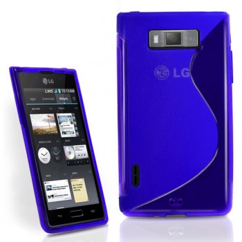 Чехол силиконовый для LG Optimus L7 P705 Синий