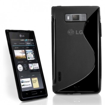 Чехол силиконовый для LG Optimus L7 P705 Черный