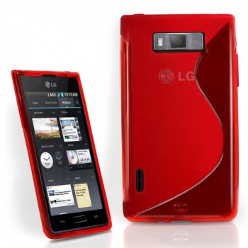 Чехол силиконовый для LG Optimus L7 P705 Красный