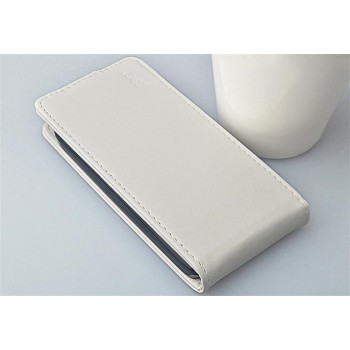 Кожаный чехол книжка вертикальная для Lenovo IdeaPhone S720 Белый