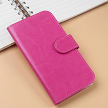 Чехол портмоне подставка на клеевой основе на магнитной защелке для Umi Super Розовый