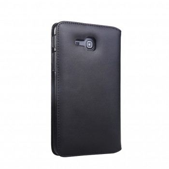 Кожаный чехол подставка серия Full Wallet для Samsung Galaxy Tab 3 Lite 7.0 Черный