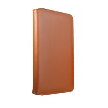 Кожаный чехол подставка серия Full Wallet для Samsung Galaxy Tab 3 Lite 7.0 Коричневый