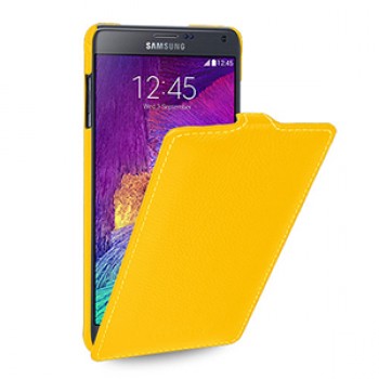 Кожаный чехол вертикальная книжка (нат. кожа) для Samsung Galaxy Note 4!New 22.10.2014