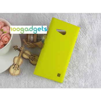 Пластиковый матовый металлик чехол для Nokia Lumia 730/735 Зеленый