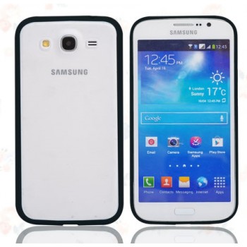 Силиконовый бампер для Samsung Galaxy Mega 5.8 (i9150 i9152) Черный