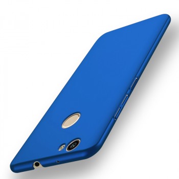 Пластиковый непрозрачный матовый чехол с защитой торцов для Huawei Nova Синий