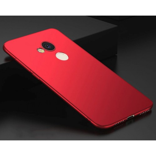 Силиконовый матовый непрозрачный чехол для Huawei Honor 6C Pro, цвет Красный