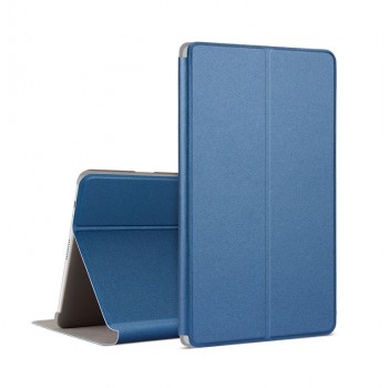 Чехол книжка подставка на непрозрачной поликарбонатной основе для Huawei MediaPad T3 10 Синий