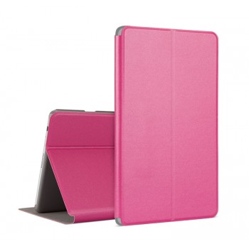 Чехол книжка подставка на непрозрачной поликарбонатной основе для Huawei MediaPad T3 10 Розовый
