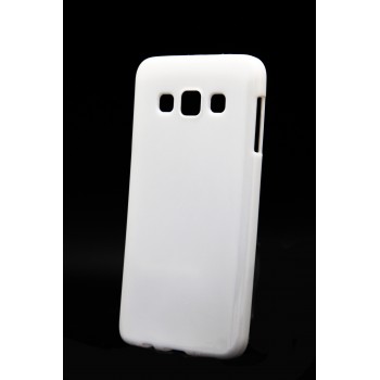 Глянцевый силиконовый непрозрачный чехол для Samsung Galaxy A3 Белый