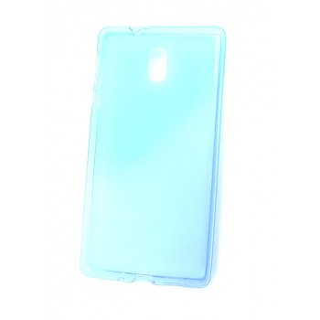 Силиконовый матовый полупрозрачный чехол для Nokia 3 Синий