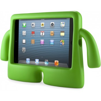 Детский ультразащитный гиппоаллергенный силиконовый фигурный чехол для планшета Ipad Mini 1/2/3 Зеленый