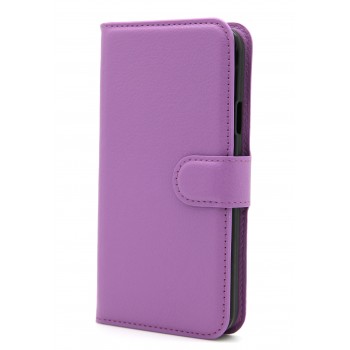 Чехол портмоне подставка на магнитной защелке для Samsung Galaxy S5 (Duos) Фиолетовый