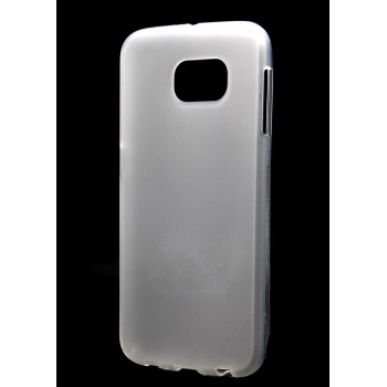 Силиконовый матовый полупрозрачный чехол для Samsung Galaxy S6 Белый