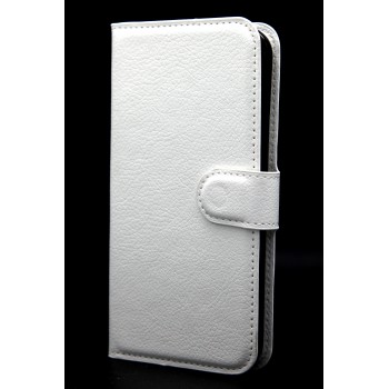 Чехол портмоне подставка на магнитной защелке для Samsung Galaxy S5 (Duos) Белый