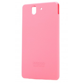 Силиконовый софт-тач премиум чехол для Sony Xperia Z Розовый