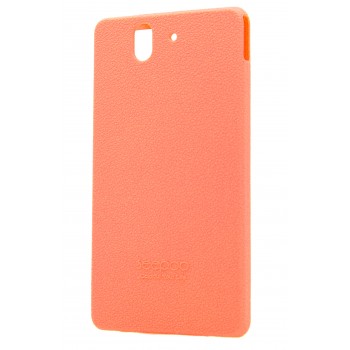 Силиконовый софт-тач премиум чехол для Sony Xperia Z Оранжевый