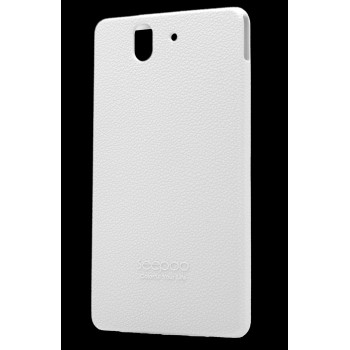 Силиконовый софт-тач премиум чехол для Sony Xperia Z Белый