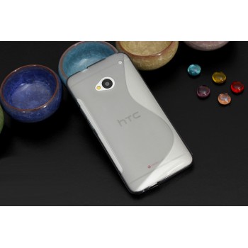 Силиконовый S чехол для HTC One (М7) Dual SIM Белый