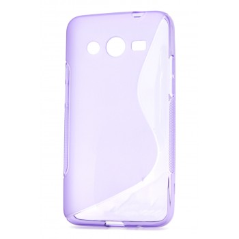 Силиконовый S чехол для Samsung Galaxy Core 2 Фиолетовый
