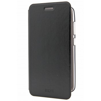 Винтажный чехол горизонтальная книжка подставка на силиконовой основе для Asus ZenFone 3 Zoom Черный