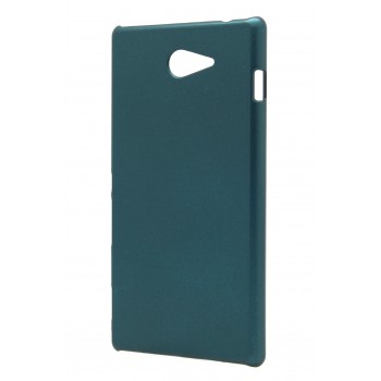 Пластиковый чехол для Sony Xperia M2 серия Metallic Зеленый
