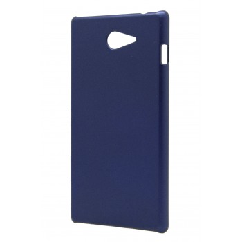 Пластиковый чехол для Sony Xperia M2 серия Metallic Синий