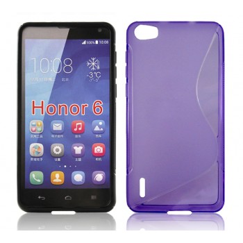 Силиконовый S чехол для Huawei Honor 6 Фиолетовый