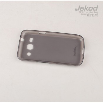 Силиконовый матовый полупрозрачный чехол для Samsung Galaxy Core Advance Серый