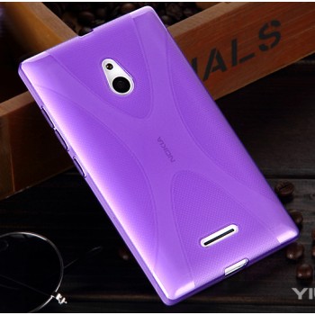 Силиконовый X чехол для Nokia X2 Фиолетовый