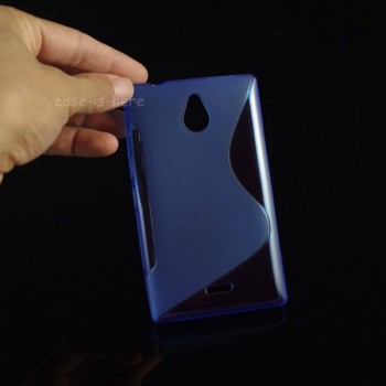Силиконовый S чехол для Nokia X2 Синий