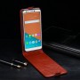 Глянцевый водоотталкивающий чехол вертикальная книжка на силиконовой основе с отсеком для карт на магнитной защелке для ASUS ZenFone 5 Lite, цвет Коричневый