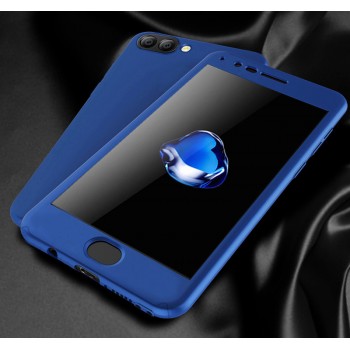 Пластиковый непрозрачный матовый сборный чехол с улучшенной защитой элементов корпуса для Huawei Honor View 10 Синий