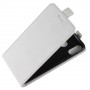 Глянцевый водоотталкивающий чехол вертикальная книжка на силиконовой основе с отсеком для карт на магнитной защелке для ASUS ZenFone Max M1 ZB555KL, цвет Белый