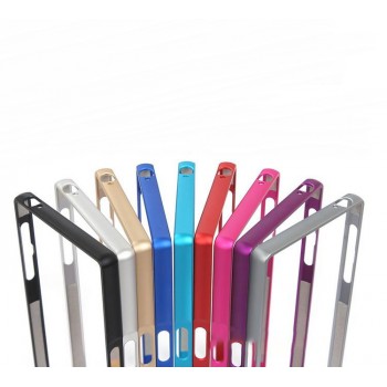 Металлический бампер на пряжке для Sony Xperia Z5 Пурпурный