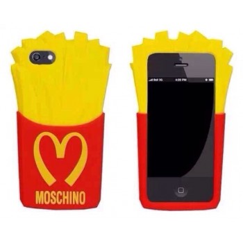 Силиконовый дизайнерский фигурный чехол Moschino для Iphone 6 Plus