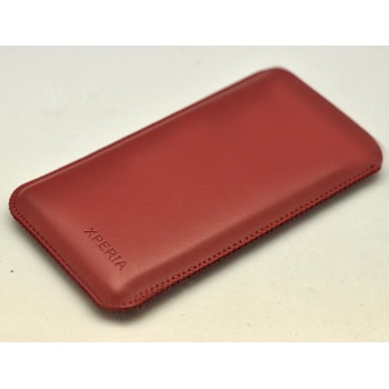 Кожаный мешок для Sony Xperia Z3 Compact Красный