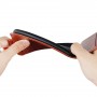 Глянцевый водоотталкивающий чехол вертикальная книжка на силиконовой основе с отсеком для карт на магнитной защелке для Xiaomi RedMi 6 Pro/Mi A2 Lite, цвет Белый