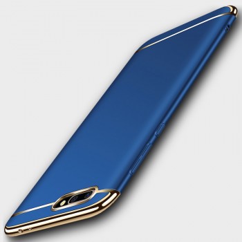 Сборный матовый пластиковый чехол для Huawei Honor 10 Синий
