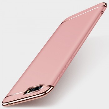 Сборный матовый пластиковый чехол для Huawei Honor 10 Розовый