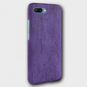 Пластиковый непрозрачный матовый чехол с текстурным покрытием Дерево для Huawei Honor 10 Фиолетовый