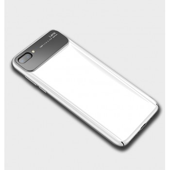 Пластиковый глянцевый непрозрачный чехол для Huawei Honor 10 Белый
