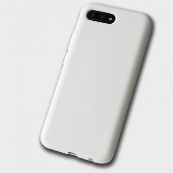Силиконовый матовый непрозрачный чехол с нескользящим софт-тач покрытием для Huawei Honor 10 Белый