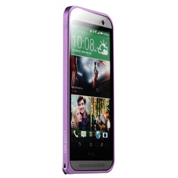 Металлический бампер для HTC One (M8) Фиолетовый