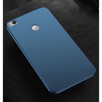 Силиконовый матовый непрозрачный чехол для Xiaomi Mi Max 2 Синий