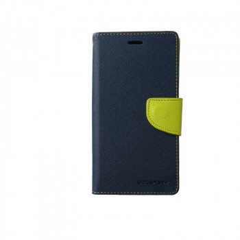 Текстурный чехол портмоне подставка на силиконовой основе с дизайнерской застежкой для Sony Xperia Z3 Синий