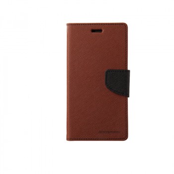 Текстурный чехол портмоне подставка на силиконовой основе с дизайнерской застежкой для Sony Xperia Z3 Коричневый