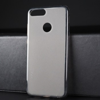 Силиконовый матовый полупрозрачный чехол для Huawei Honor 9 Lite Серый